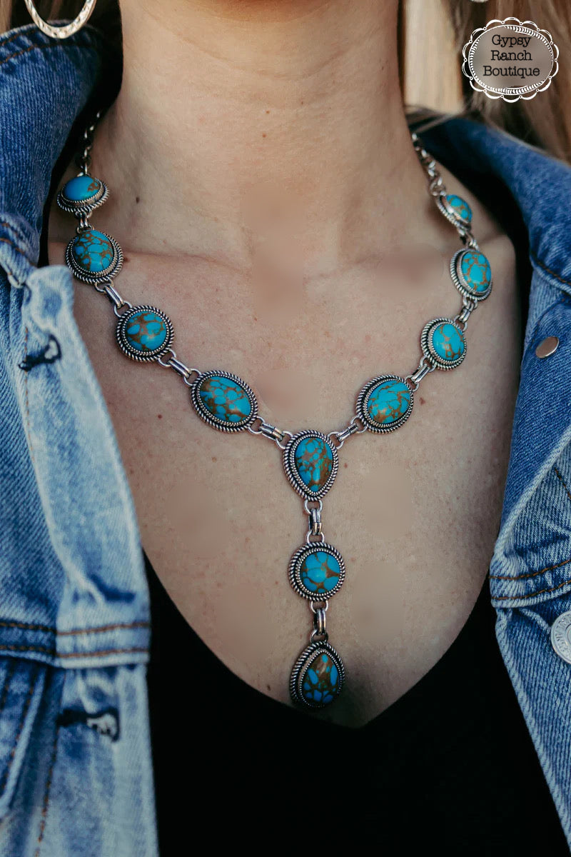 Turquoise Blazin A Trail Necklace