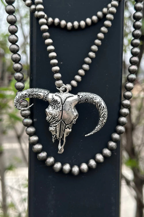 Wild & Western Steer Necklace