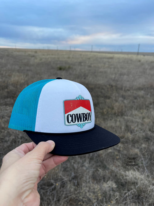 Cowboy Concho Turquoise Trucker Cap