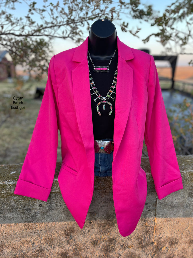 Hensley Hot Pink Blazer