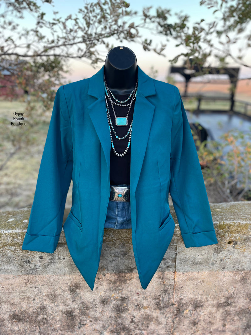 Timber Teal Blazer