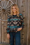 Driftwood Dusk Aztec Top - Also in Plus Size