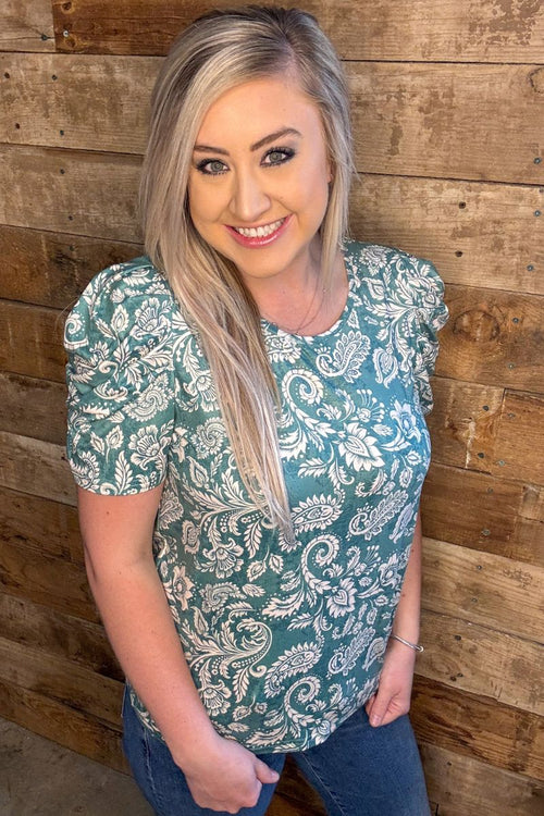 Bliss Puff  sleeve Top - Also in Plus Size