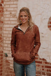 Cowgirl Fade Saddle Stonewash  Pullover - Also in Plus Size