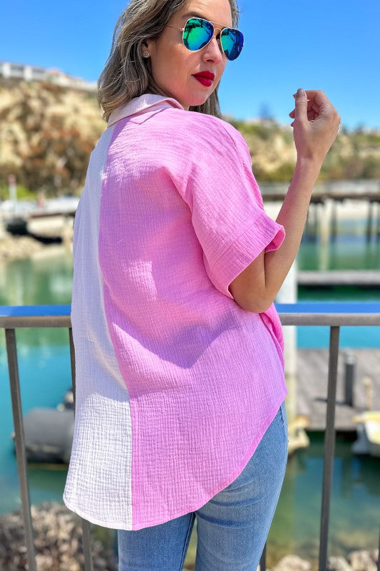 Caldwell Pink Top - Also in Plus Size