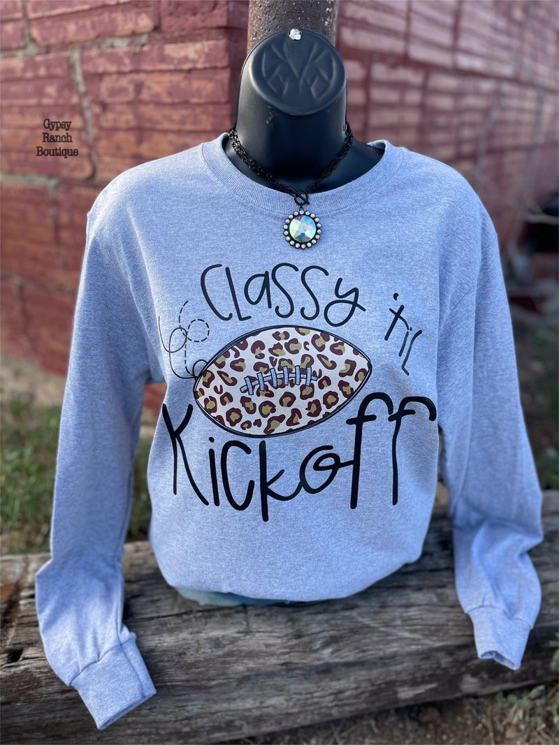 Classy Til Kickoff Long Sleeve Top - Also in Plus Size