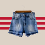 Unraveled Dreams Denim Shorts - Also in Plus Size