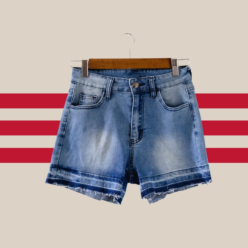 Unraveled Dreams Denim Shorts - Also in Plus Size