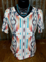 By Your Grace Aztec Top - Also in Plus Size