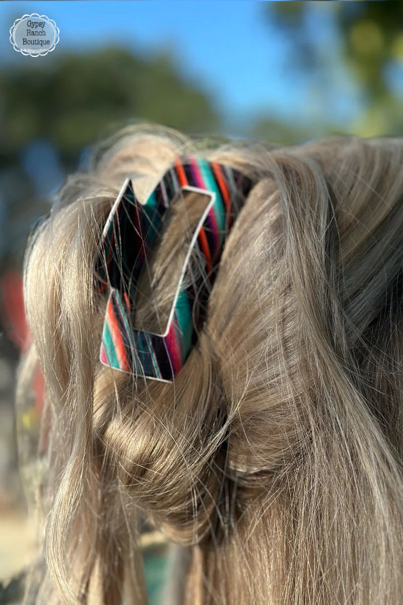 Sedona Serape Hair Clip