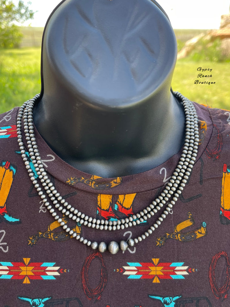 Delta Dawn Navajo Pearl Layered Necklace