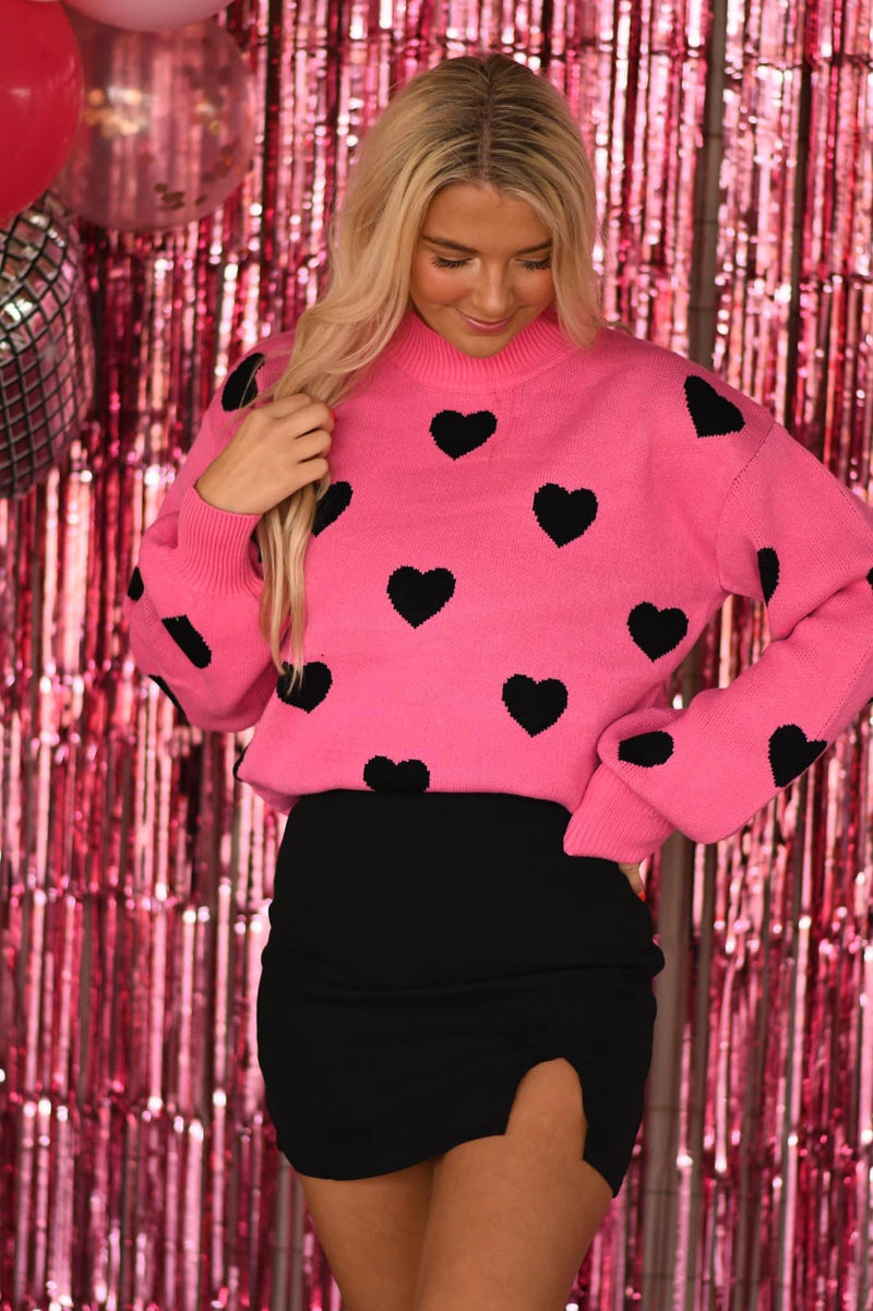 Give it All Your Heart Sweater Top - Also in Plus Size