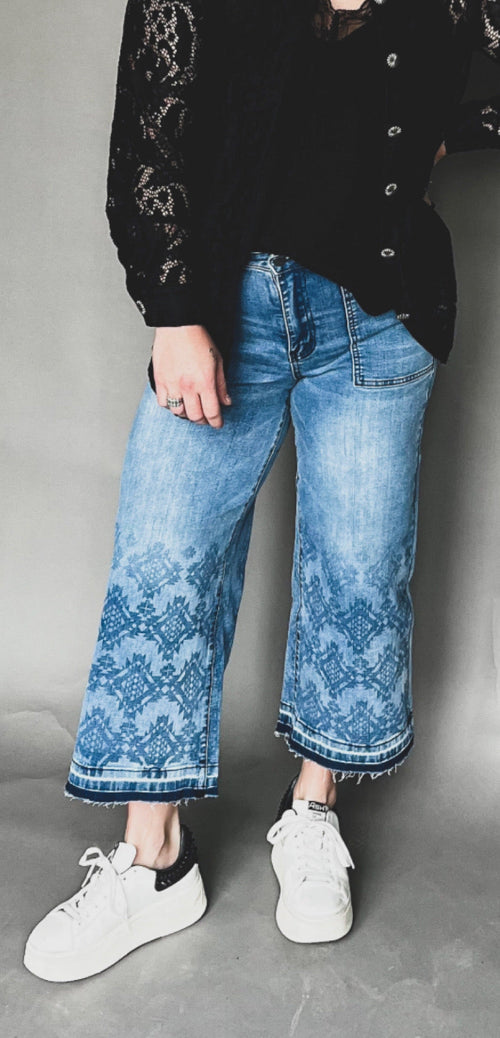 Chamberlain Crop Aztec Pants - Also in Plus Size