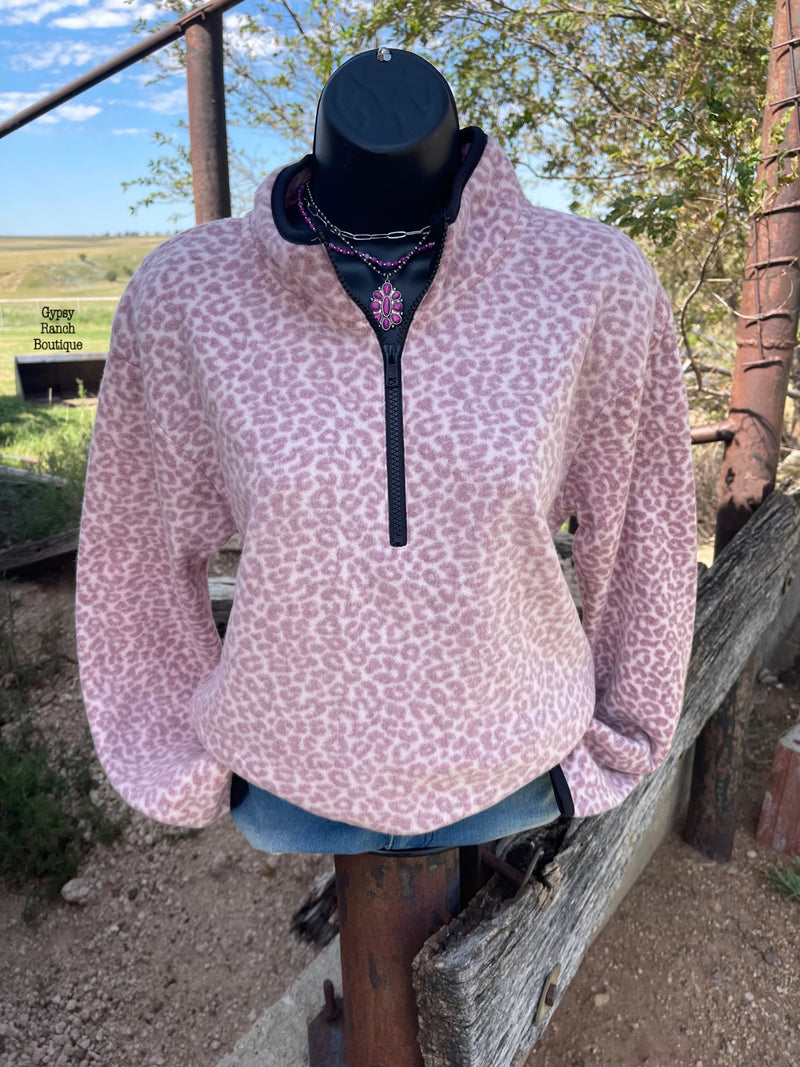 Lexi Pink Leopard Pullover - Also in Plus Size