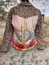 Sierra Blanca Leopard Cactus Suede Blazer - Also in Plus Size