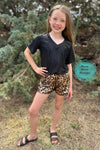 Born Bold Leopard Kids Metallic Shorts - Kids