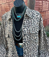 Denver Leopard Black Pearl Snap Shacket Top - Also in Plus Size