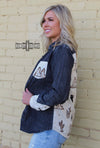 The Hills of Palos Verdes Cactus Denim Button Up Top - Also in Plus Size