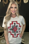 Reno Valley Aztec Cowhide Top - Also in Plus Size