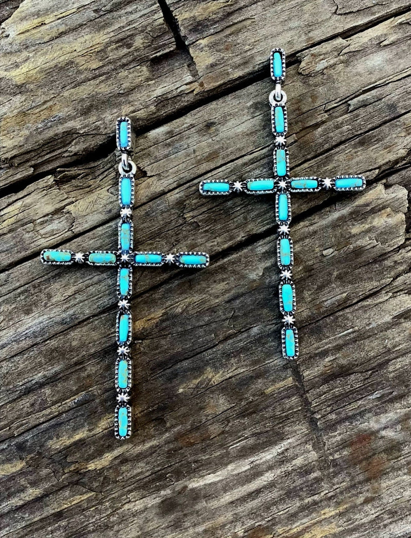 Ryder Turquoise Cross Earring’s