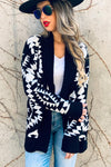 Chezni Hollow Aztec Cardigan - Also in Plus Size