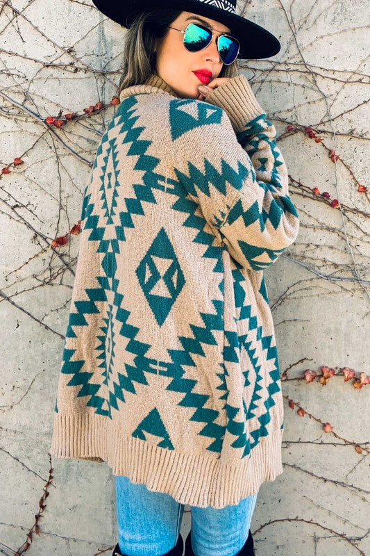 County Road Aztec Cardigan - Also in Plus Size