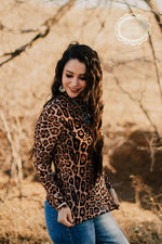 Here For the Party Leopard Mesh Layering Top - Also in Plus Size