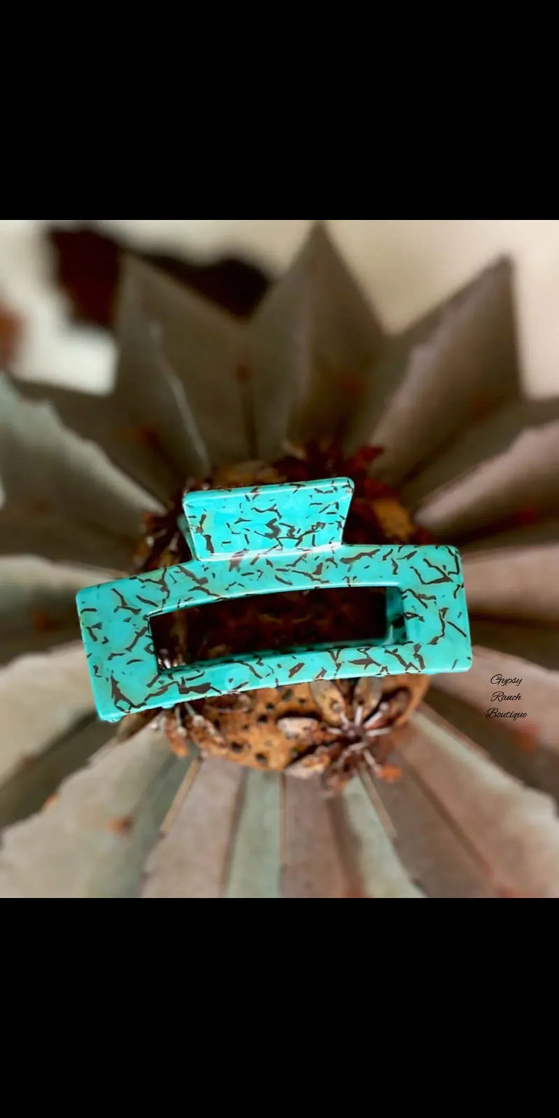 Sterling Kreek Turquoise Hair Clip