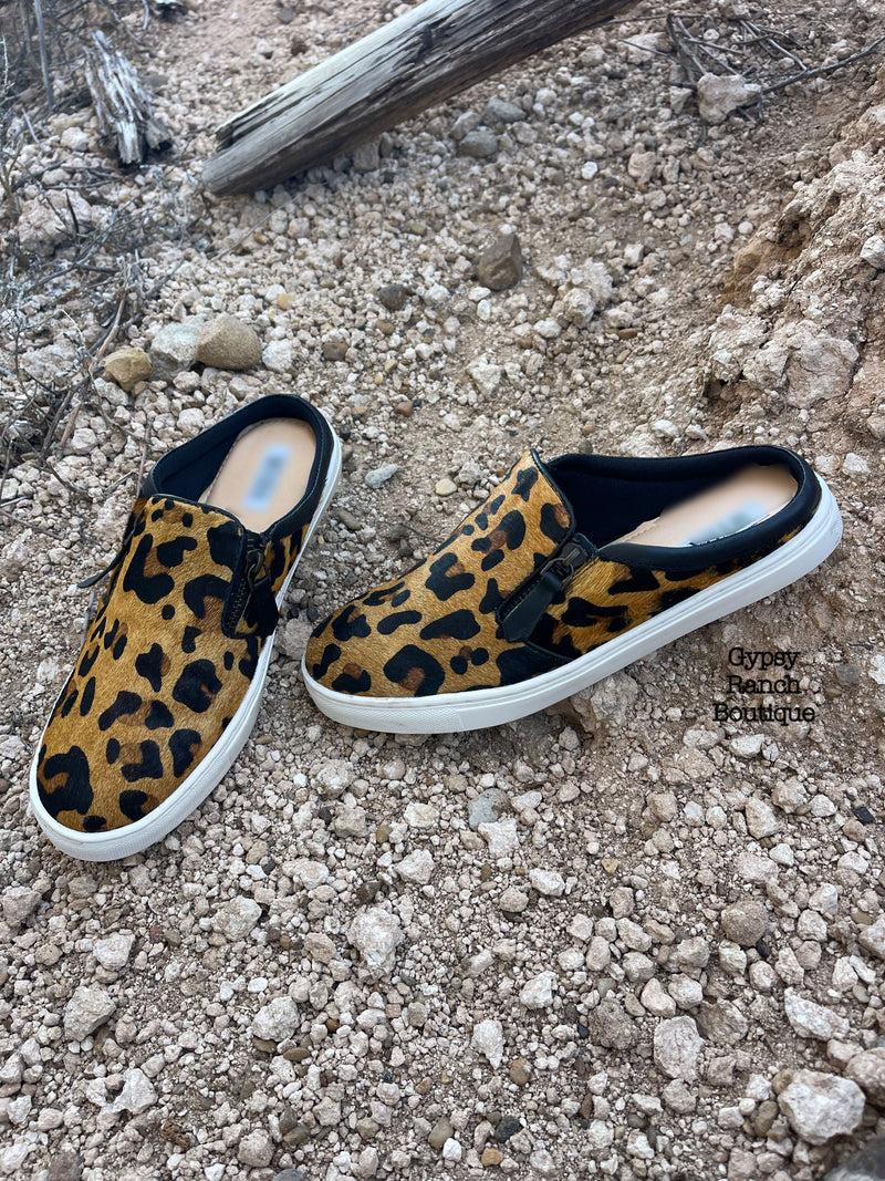 Leopard Hair on Hide Slides