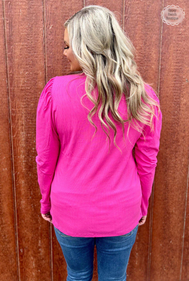 Something Classy Pink Top - Also in Plus Size