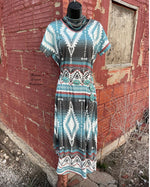 Stepping Up Aztec Maxi Dress - Also in Plus Size