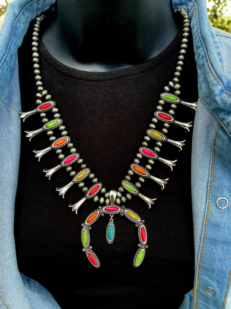 Blair Multi Color Turquoise Necklace