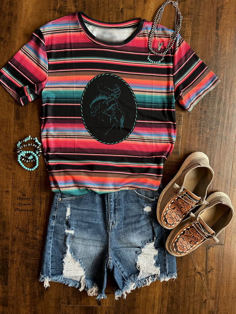 Saddle Up Serape Top - Also in Plus Size