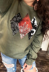 Diamond Cowhide Sweatshirt - Also in Plus Size