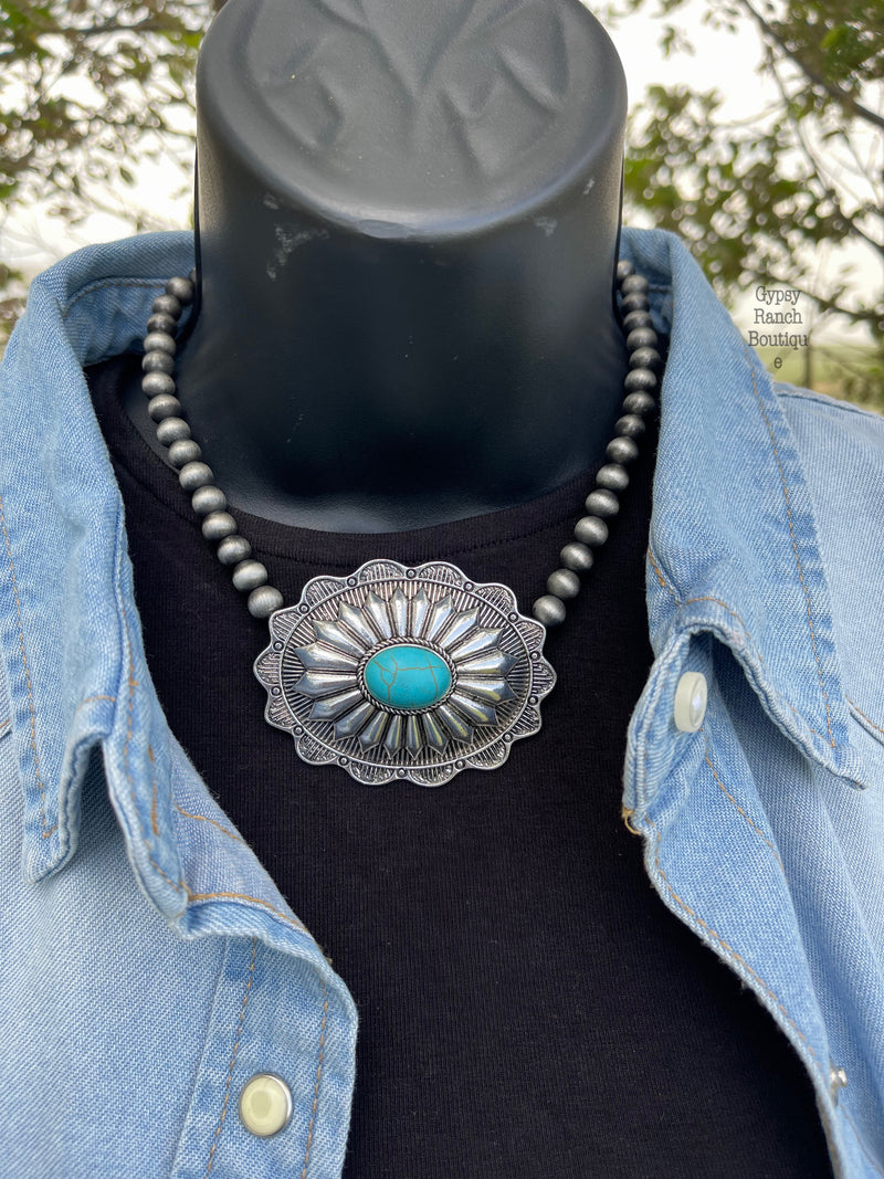 Cisco TurquoiseConcho Necklace