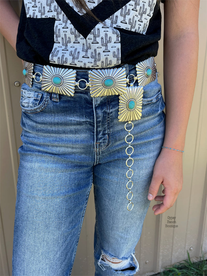 Spanish Fork Turquoise Concho Belt
