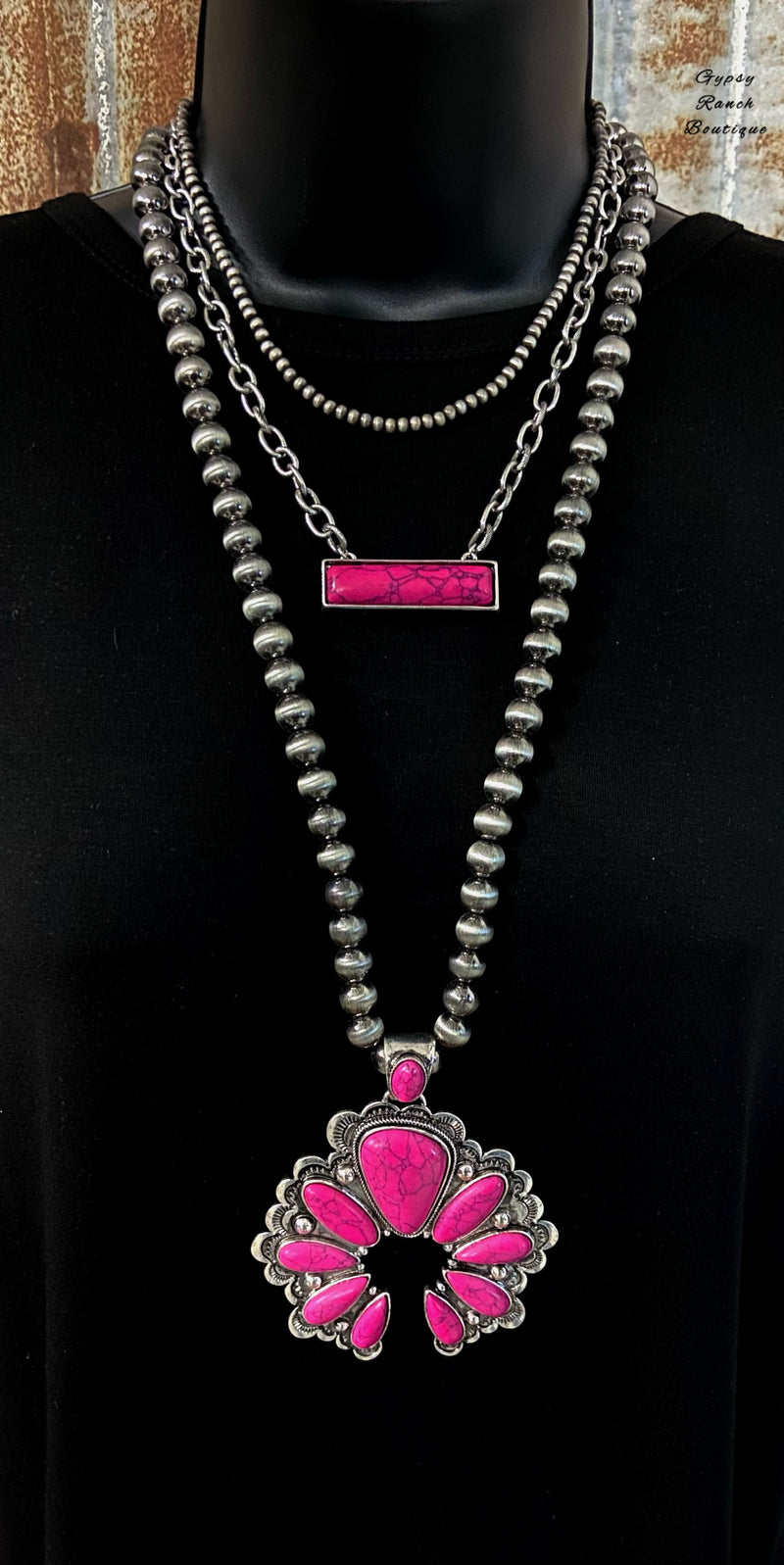 Prestige Pink Squash Necklace