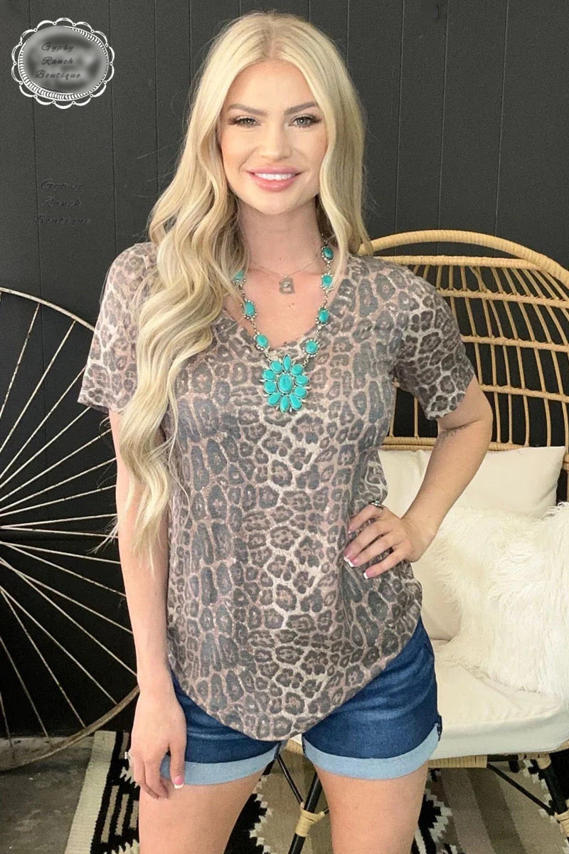 Sweet Caroline Leopard Top - Also in Plus Size