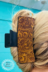 Sterling Kreek Leather Hair Clip