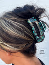 Turquoise Squash Blossom Hair Clip