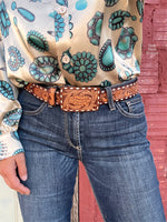 Texico Hills Tooled Buckstitch Belt & Buckle