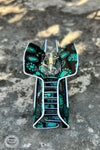 Turquoise Squash Blossom Hair Clip