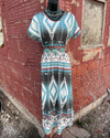 Stepping Up Aztec Maxi Dress - Also in Plus Size