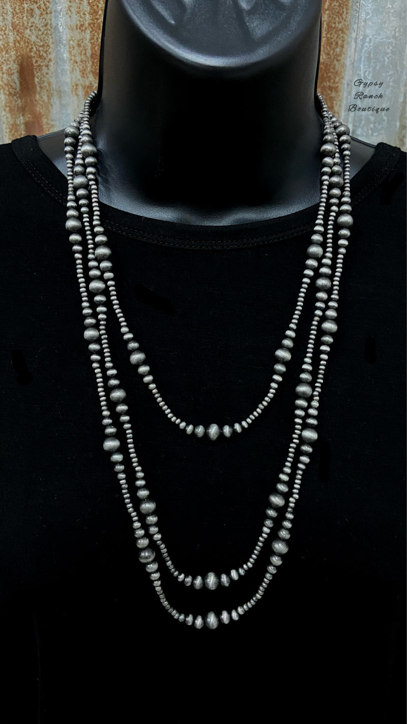 Nile River Navajo Pearl Layered Necklace