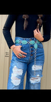 Portales Turquoise Concho Belt