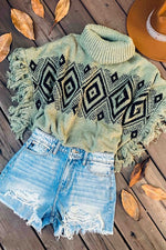 Carbon Aztec Top - Also in Plus Size