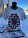 Reno Valley Aztec Cowhide Top - Also in Plus Size