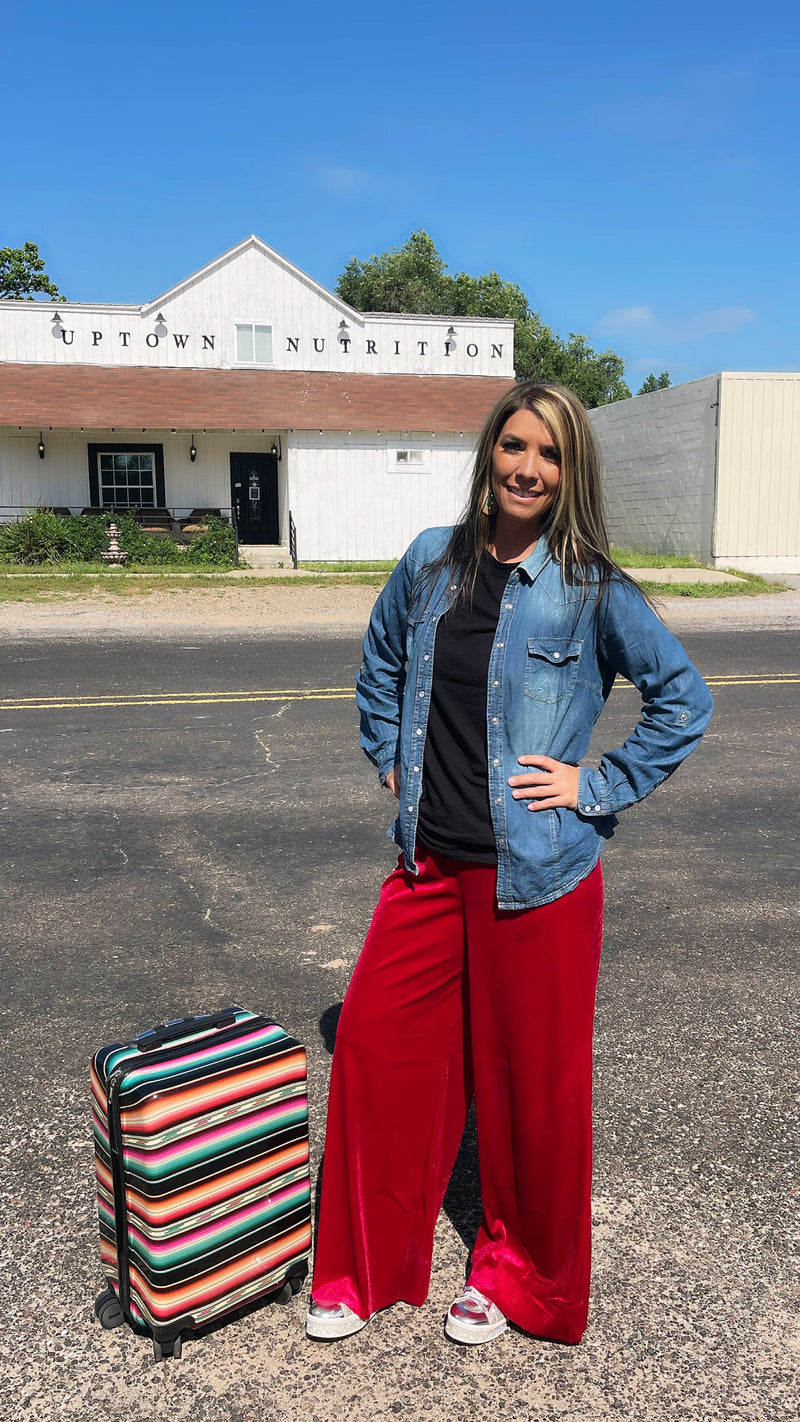 Malibu Velvet Trouser Pants - Also in Plus Size