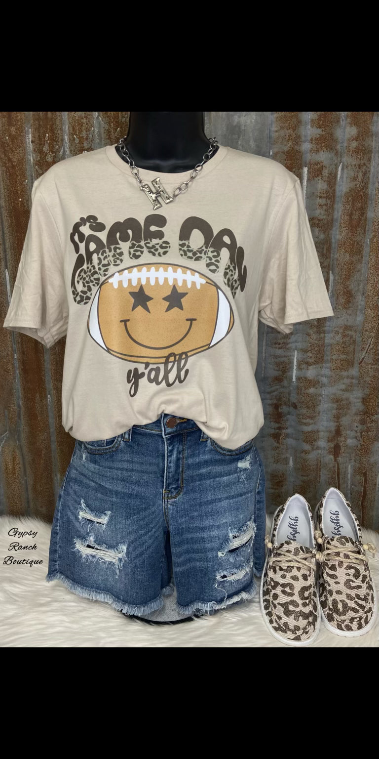 It’s Game Day Y’all Leopard Tee - Also in Plus Size
