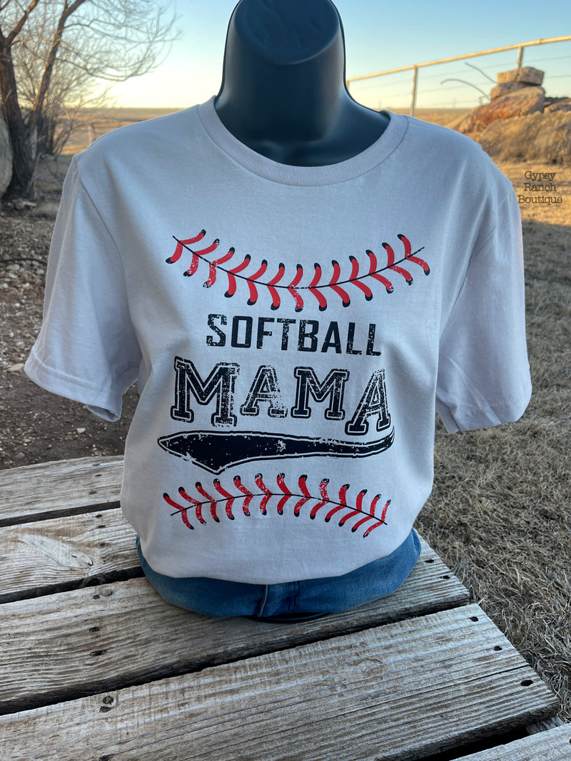 Mama Softball by the stitches Top - Also in Plus Size